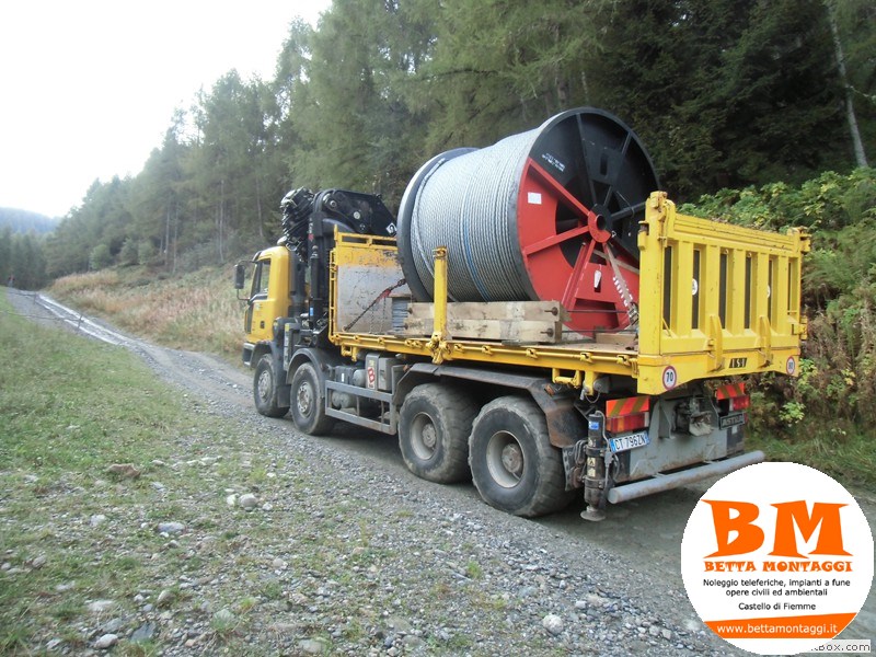 Camion Astra 8 x 8 con Gru Hiab 700 - Betta Montaggi Castello di Fiemme Trentino Dolomiti