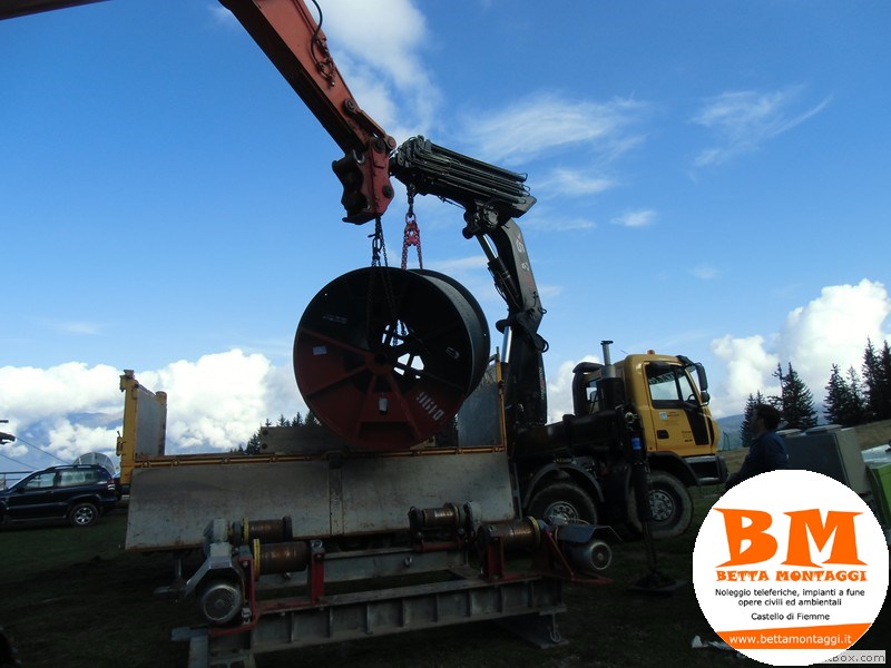 Camion Astra 8 x 8 con Gru Hiab 700 - Betta Montaggi Castello di Fiemme Trentino Dolomiti