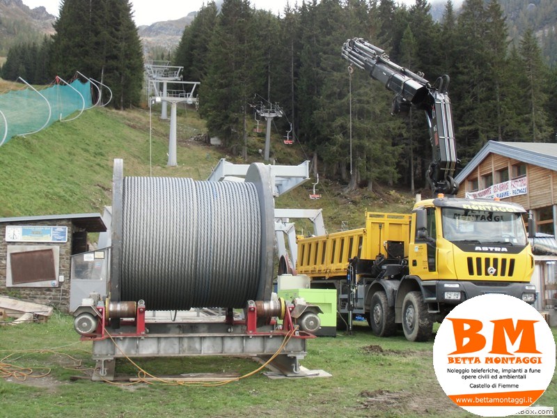 Camion Astra 8 x 8 con Gru Hiab 700 - Betta Montaggi Castello di Fiemme Trentino Dolomiti