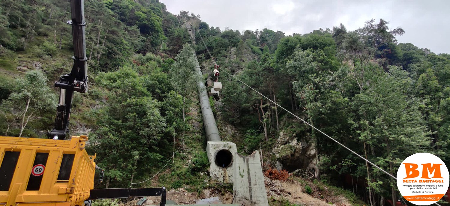 Betta Montaggi - Opere Civili - Acquedotti - Gasdotti - Condotte forzate - Castello di Fiemme