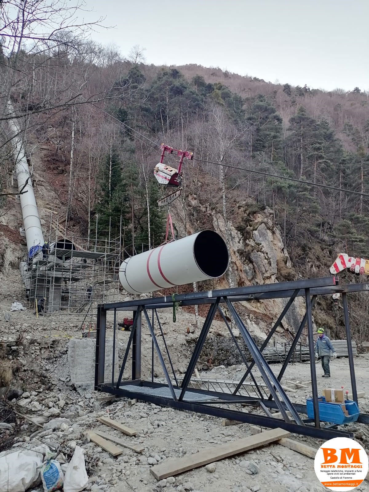 Betta Montaggi - Opere Civili - Acquedotti - Gasdotti - Condotte forzate - Castello di Fiemme