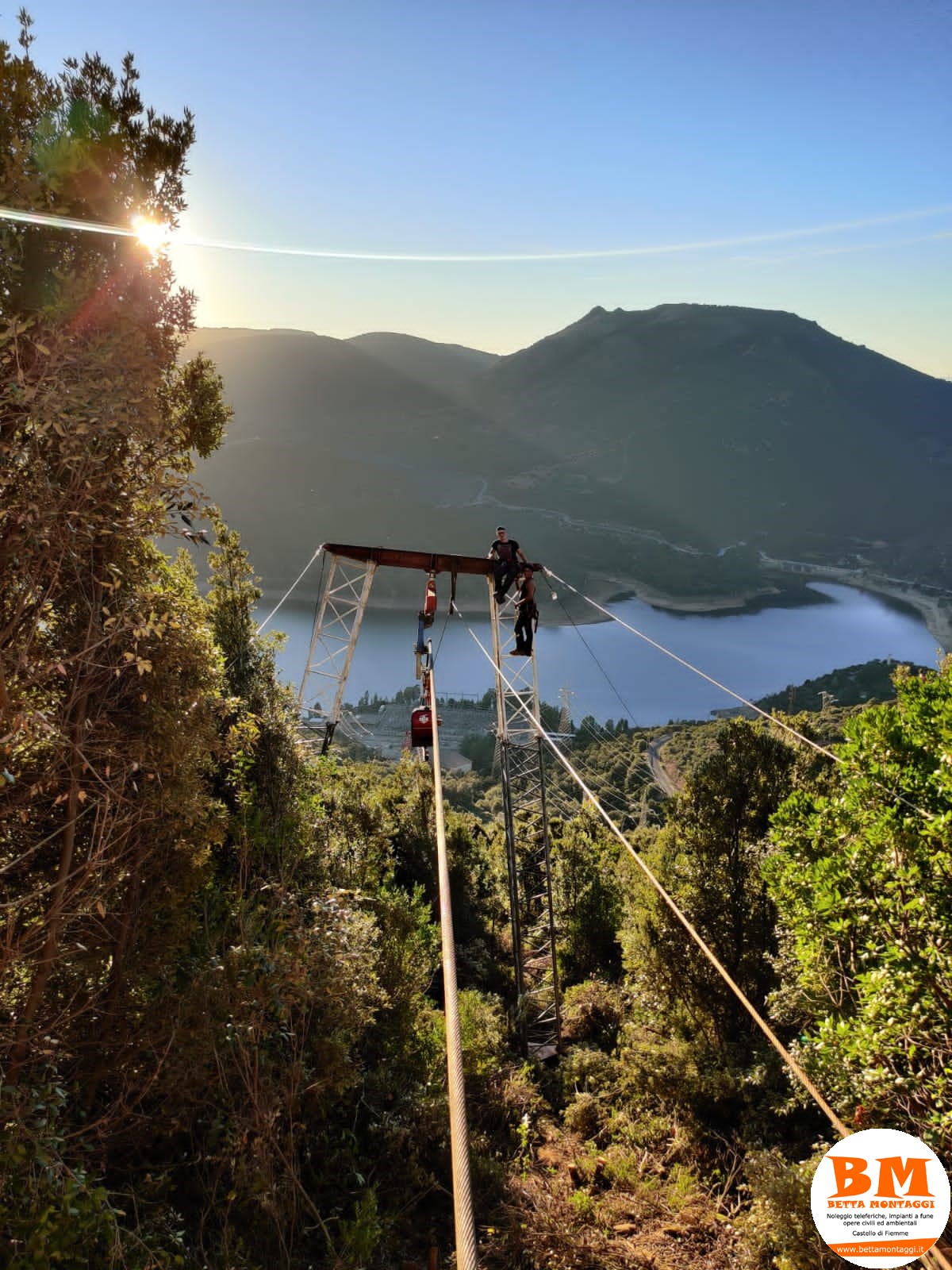 Betta Montaggi - Noleggio Teleferiche su misura - Noleggio impianti a fune a caduta per gravità e a circuito chuso
