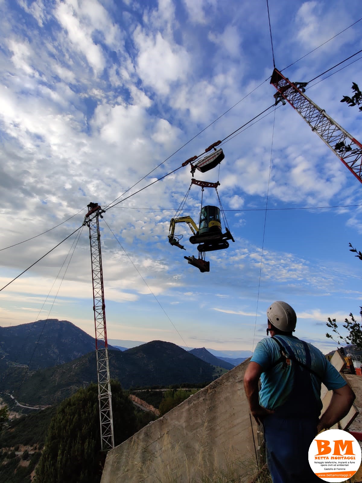 Betta Montaggi - Noleggio Teleferiche su misura - Noleggio impianti a fune a caduta per gravità e a circuito chuso