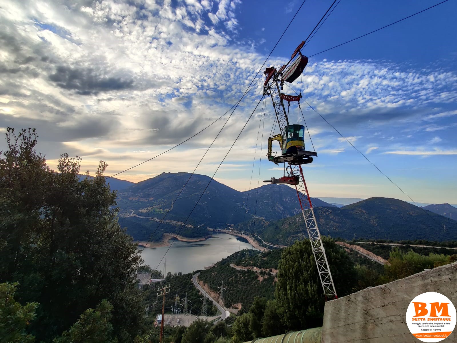 Betta Montaggi - Noleggio Teleferiche su misura - Noleggio impianti a fune a caduta per gravità e a circuito chuso