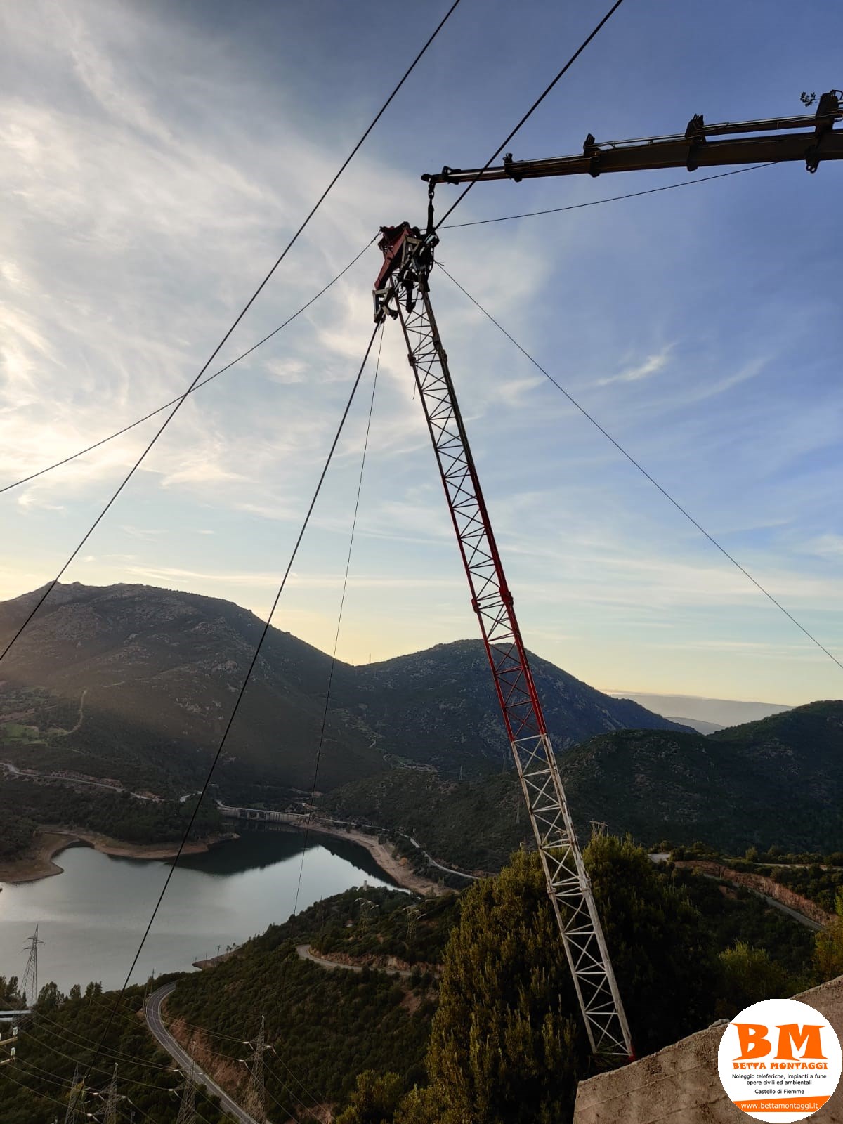 Betta Montaggi - Noleggio Teleferiche su misura - Noleggio impianti a fune a caduta per gravità e a circuito chuso